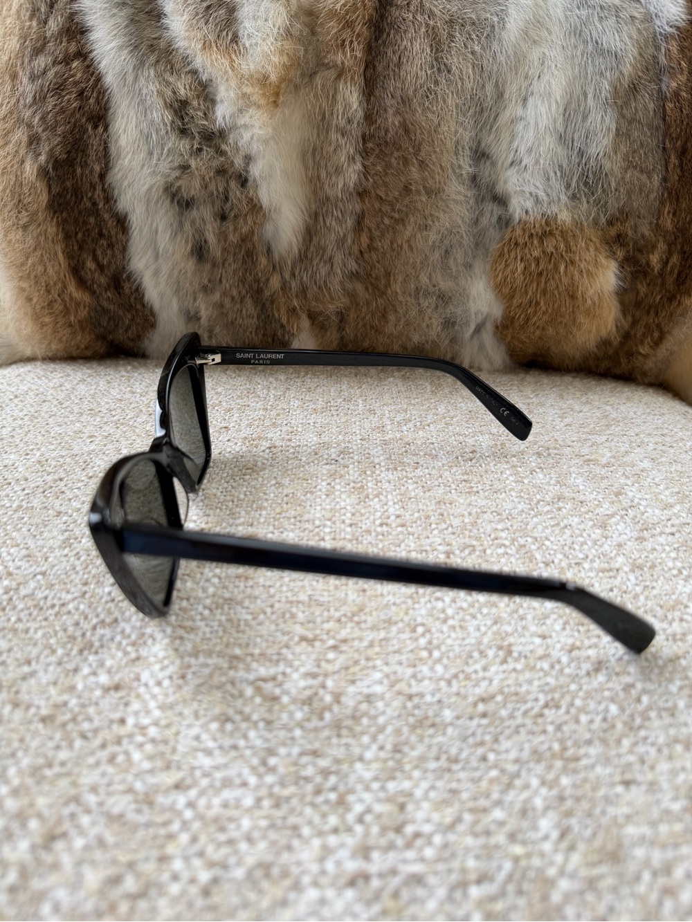 Saint Laurent Black Cat-Eye Sunglasses - Picture 5 of 6